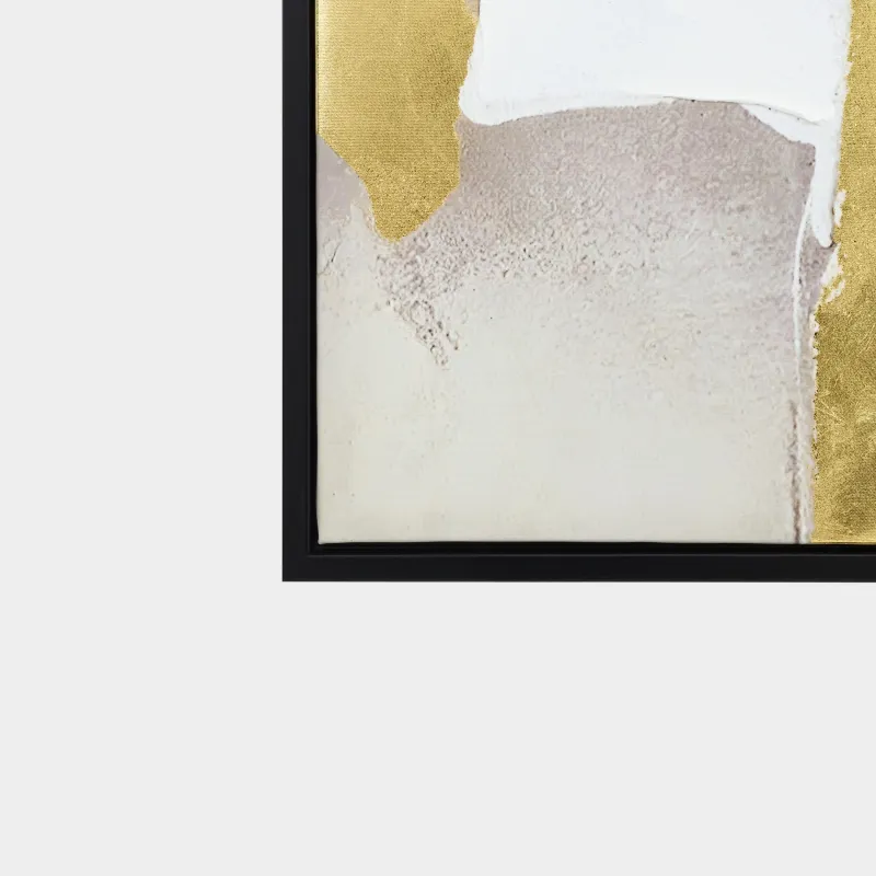 Framed painting, 80x120 cm, golden grey canvas, Abstract, image-3