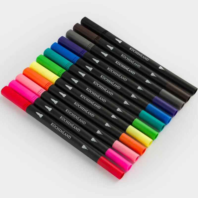 Set of markers, 12 pcs, double, Polypropylene, Draw, image-3