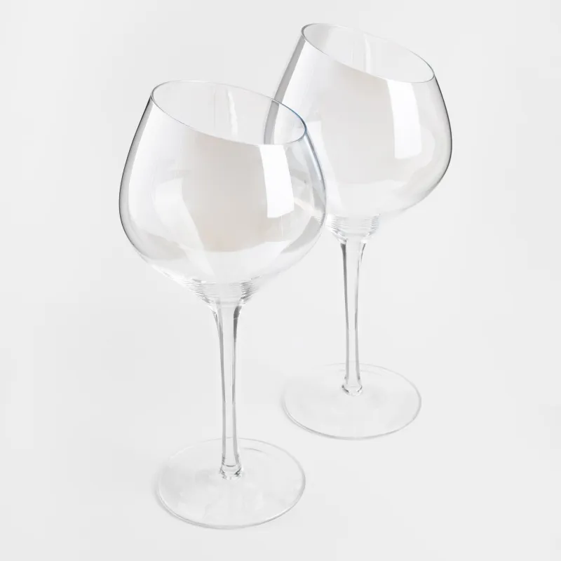 Red wine glass, 560 ml, 2 pcs, glass, mother of pearl, Charm L polar, image-1