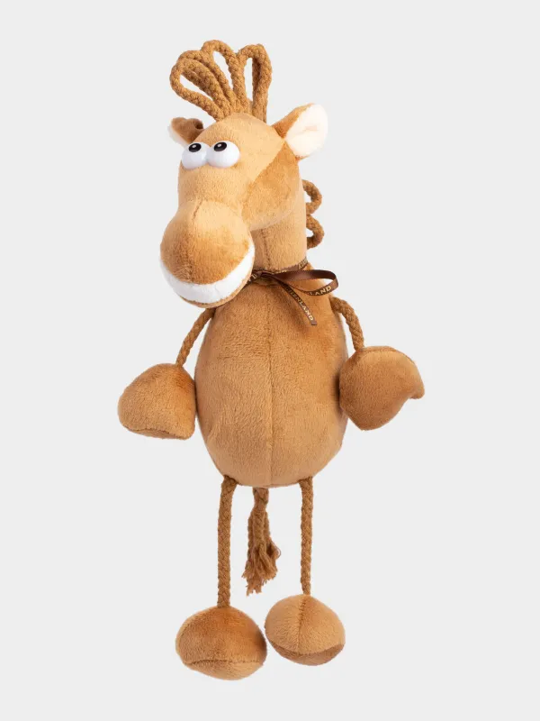 Toy, 30 cm, soft, polyester, brown, Horse, Horse toy, image-1