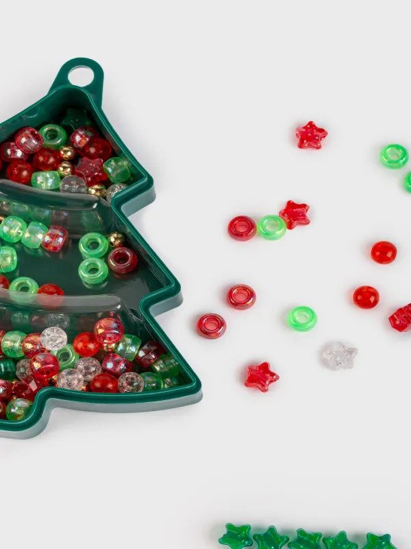 Creative kit, 12 cm, jewelry making, plastic, Christmas tree, Creative armlet, image-1