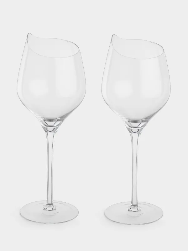 Drinking glass, 400 ml, 2 pcs, crystal glass, Charm L wavy, image-0