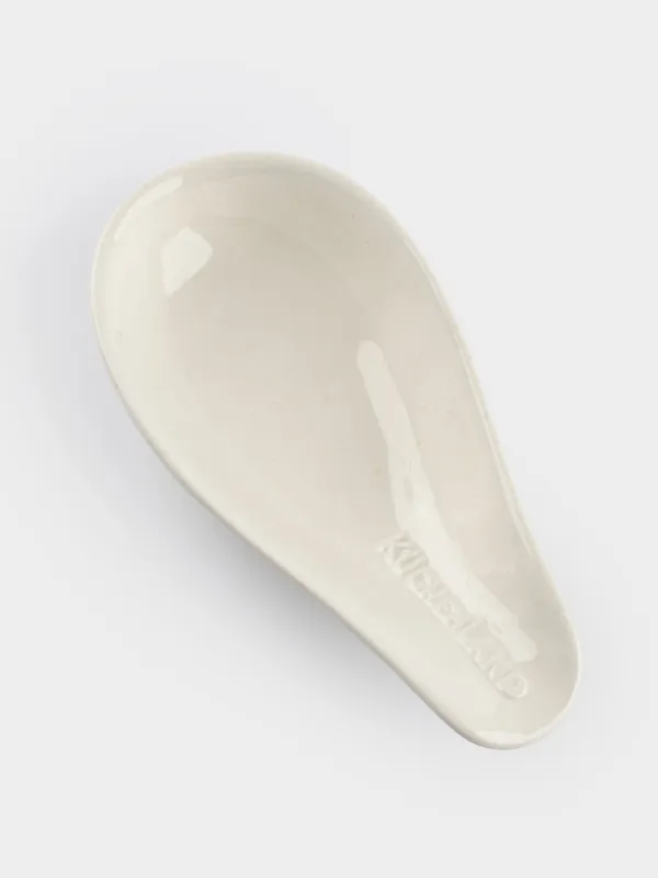 Spoon stand, 20 cm, ceramic, milky beige, speckled, Ceramo speckled, image-3