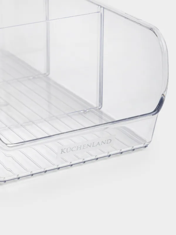Refrigerator organizer box, 27x14 cm, 3 units, plastic, Basic, image-3