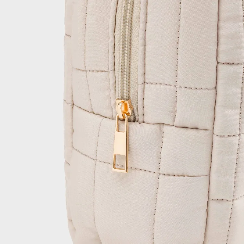 Cosmetic bag, 18x26 cm, quilted, polyester, color, One stitch, image-3