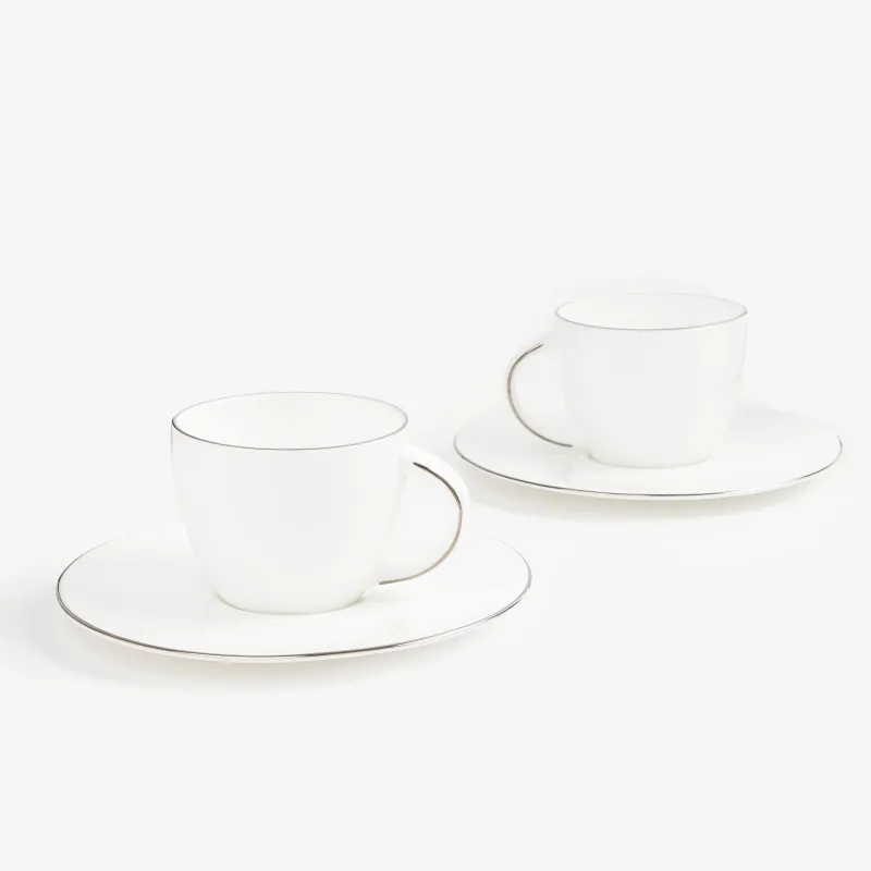 Coffee pair, 2 pers, 4 pr, 110 ml, porcelain F, Antarctica