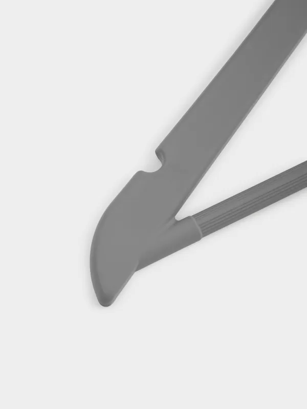 Hanger, 44 cm, 4 pcs, plastic coated, gray, Fun house , image-3