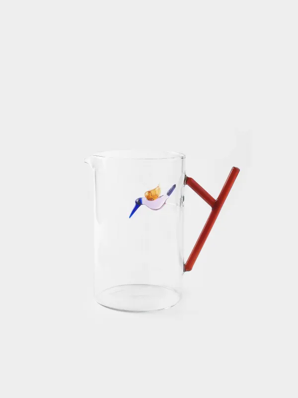 Jug, 1.4 l, glass B, brown handle, Hummingbird, Shape, image-0