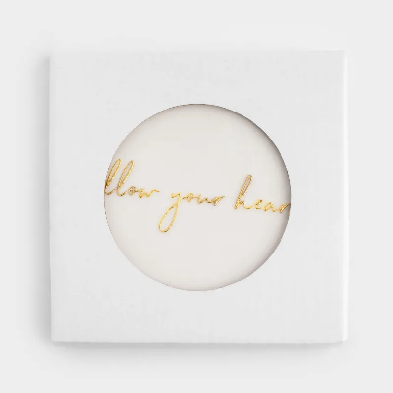 Coaster, 11x11 cm, ceramic / cork, beige, Heart, Scroll, image-3