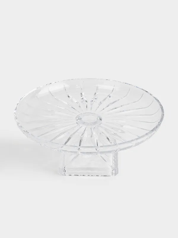 Dish on a leg, 31x12 cm, glass R, Glare, image-1