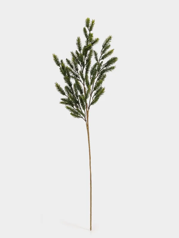 Decorative branch, 60 cm, plastic / paper, Conifer decor, image-0