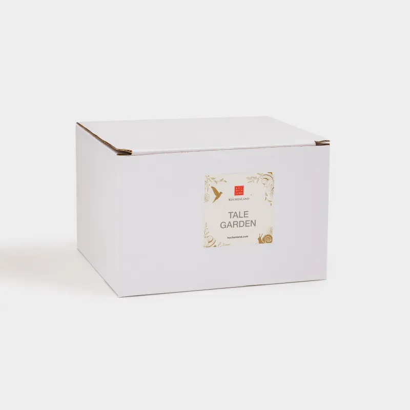 Mug, 500 ml, porcelain P, milky gold, Snails, Tale garden, image-3