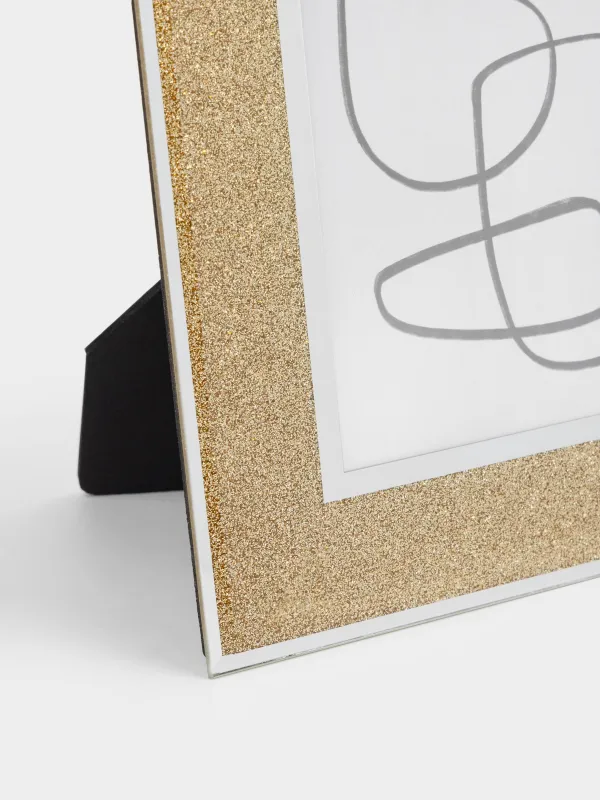 Photo frame, 17x22 cm, glass, gold, Actress, image-1