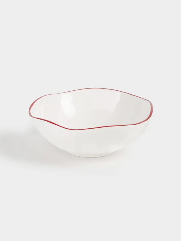 Salad bowl, 15x5 cm, 370 ml, ceramic, Horse, Christmas tree, image-2