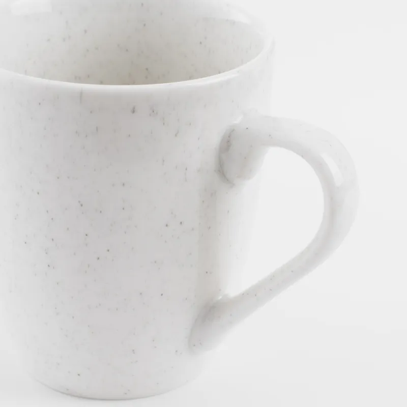 Mug, 350 ml, 2 pcs, porcelain P, milky, speckled, Latio, image-3