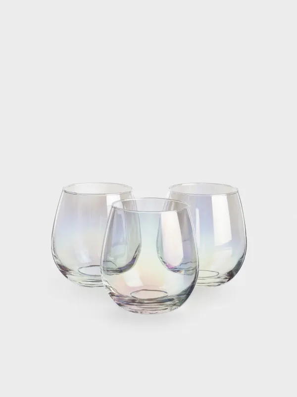 Glass, 10 cm, 460 ml, 6 pcs, glass, mother of pearl, Floyd polar, image-0