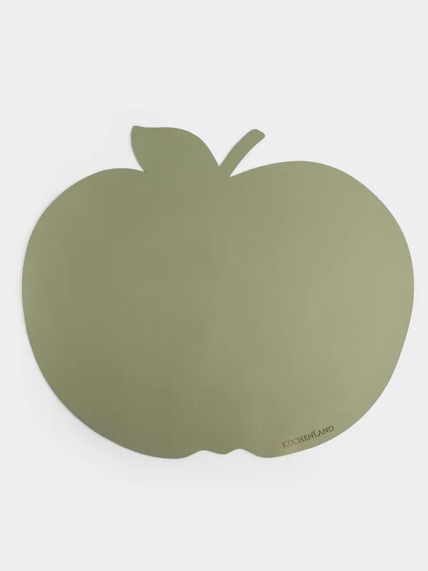 Placemat, 35x40 cm, PVC, shaped, khaki, Apple, Rock shape, image-0