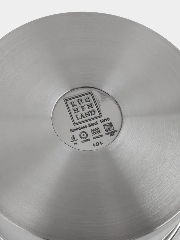 Pot with Lid, 22 cm, 4 l, Silver Stone, image-7