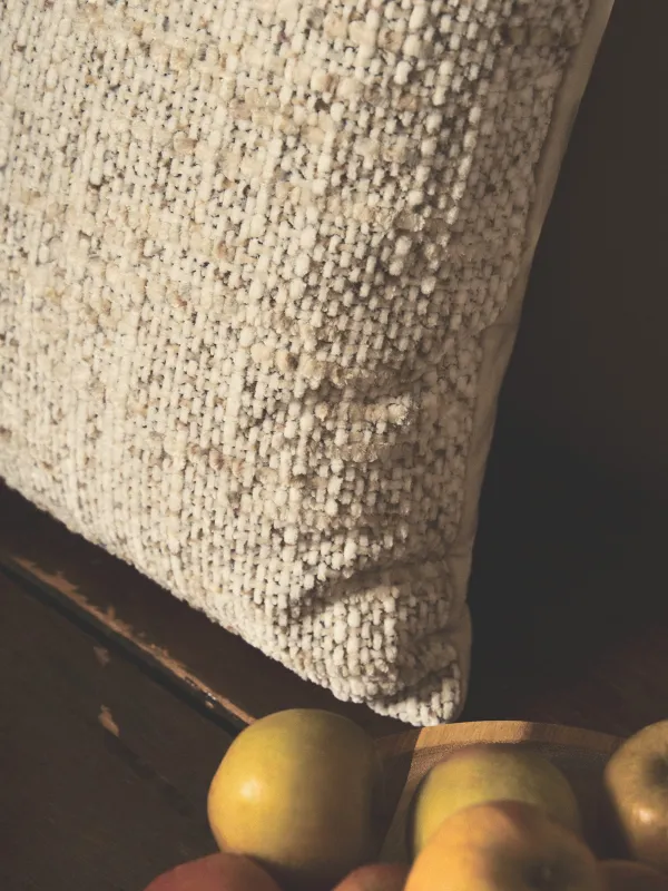 Decorative pillow, 45x45 cm, velvet, beige, Nordkap, image-4