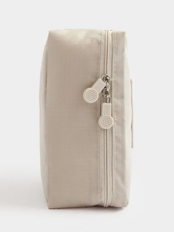 Travel Cosmetic Bag, 21х16 cm, polyester, beige, Easy Travel, image-5