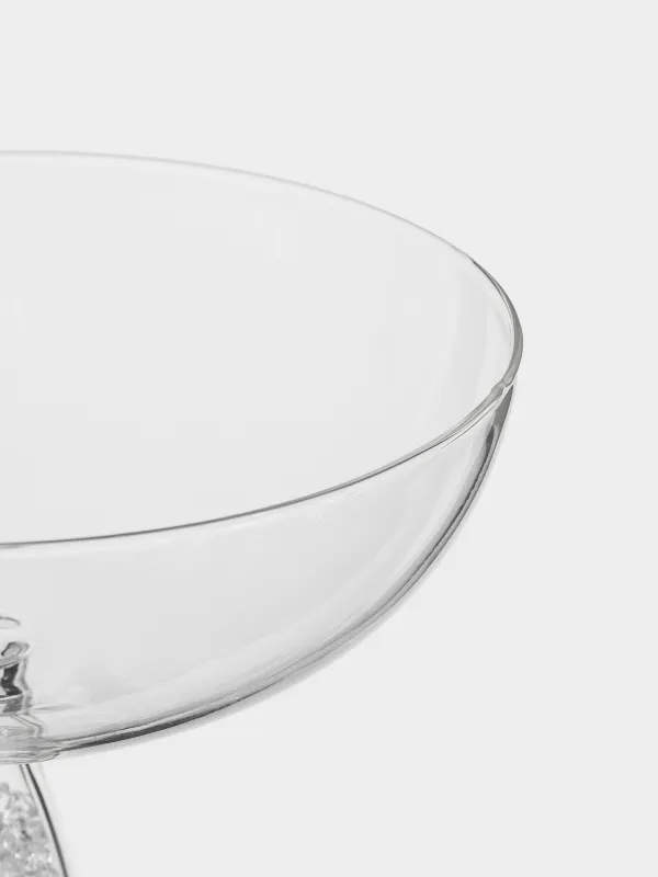 Drinking glass, 220 ml, glass, with crystals inside, Favor crystal, image-2