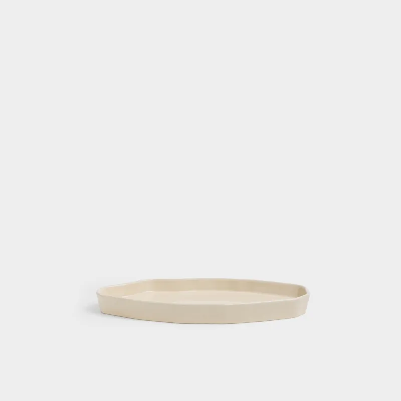 Bath tray, 26x13 cm, porcelain tile, milky, Kaolin