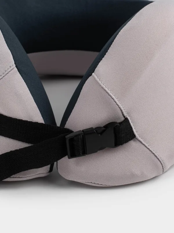 Travel pillow, 27 cm, polyester, beige-black, Travel comfort, image-4