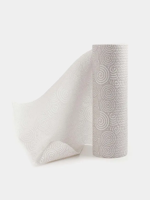 Rolled towels, 25x25 cm, 50 pcs, gray, Curls, Roll, image-2