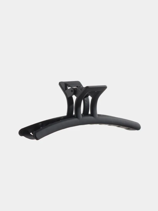 Hair clip, 11 cm, plastic, black, Crab, Basic, image-1