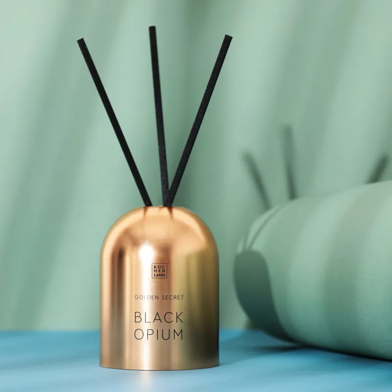 Aroma diffuser, 100 ml, golden, Black Opium, Golden secret, image-3