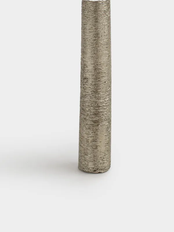 Candle, 25 cm, thin, golden, Galore candle, image-2