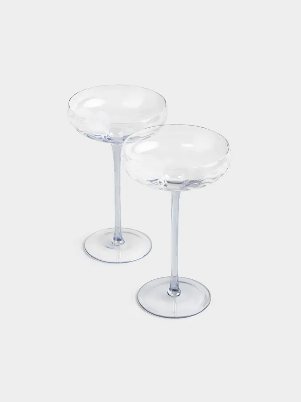 Drinking glass, 220 ml, 2 pcs, glass, blue, Filo R color, image-3
