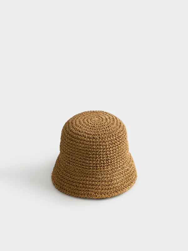 Bucket hat, 57 cm, single size, pulp, sand, Banjo, image-0