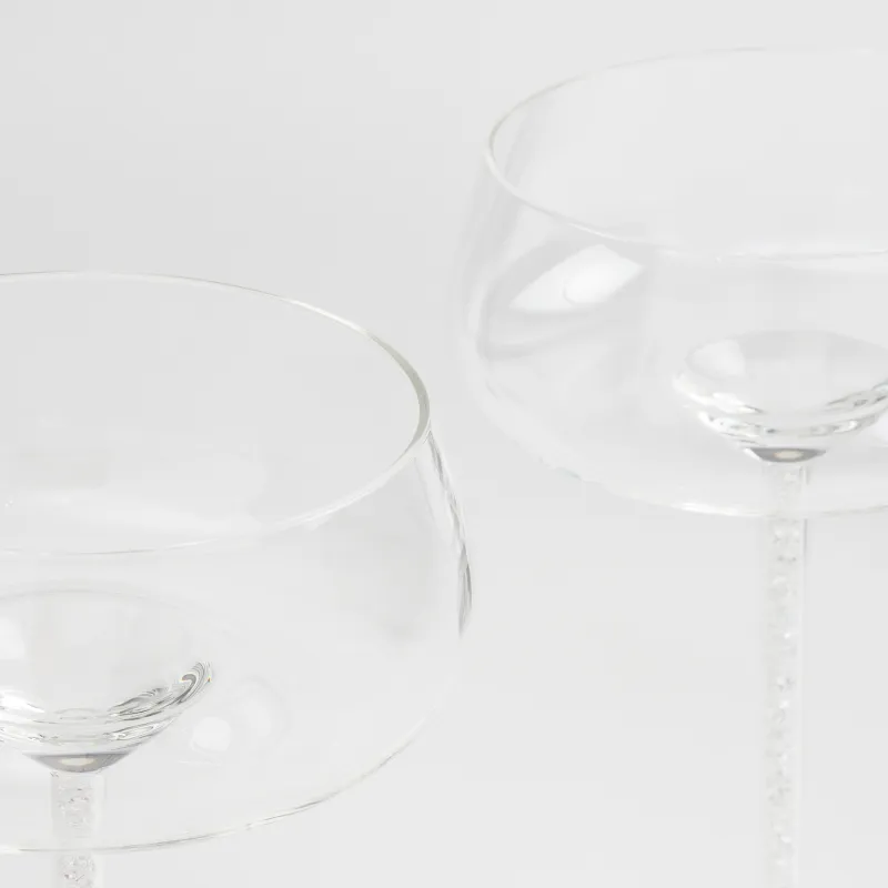 Drinking glass, 270 ml, 2 pcs, B glass / rhinestones, Sorento crystal, image-4