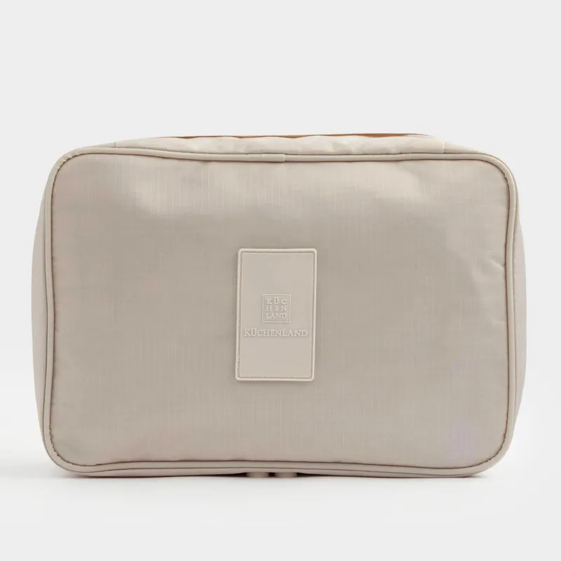 Travel Cosmetic Bag, 27х18 cm, polyester, beige, Easy Travel