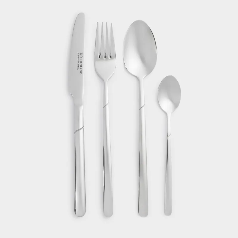 Cutlery, 6 pers, 24 pr, steel, Helsinki