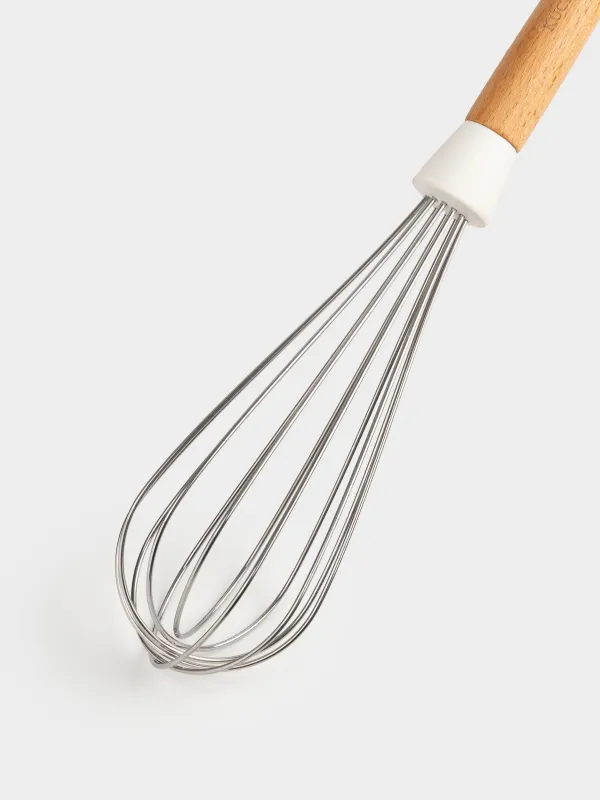 Whisk, 32 cm, steel/wood, milky, Legerity, image-2