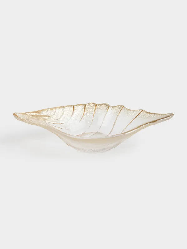 Dish, 22x12x5 cm, glass R, beige, Gradient, Shell, Seaside, image-5