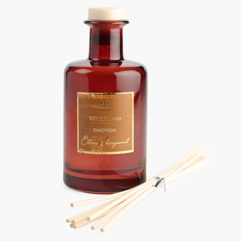 Aroma diffuser, 230 ml, amber, Citrus and Bergamot, Emotion, image-1
