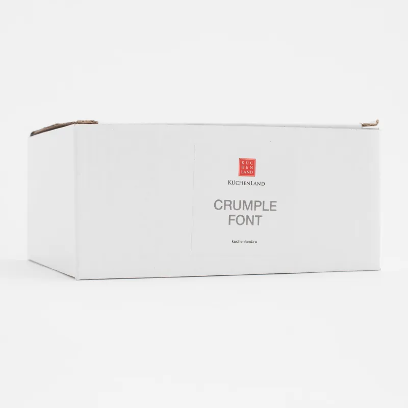 Tea pair, 1 person, 2 items, 450 ml, ceramic, white, Pause, Crumple font                  , image-5