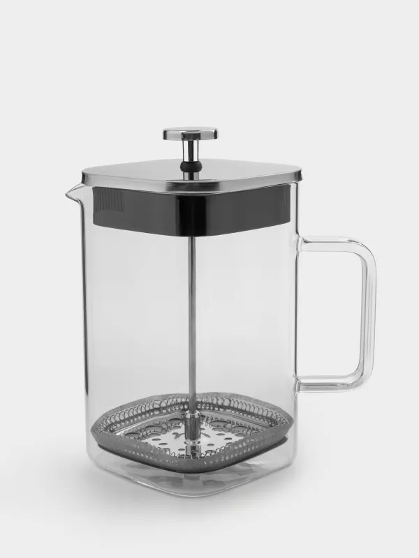 French press, 1 l, glass B / steel, Boil, image-0