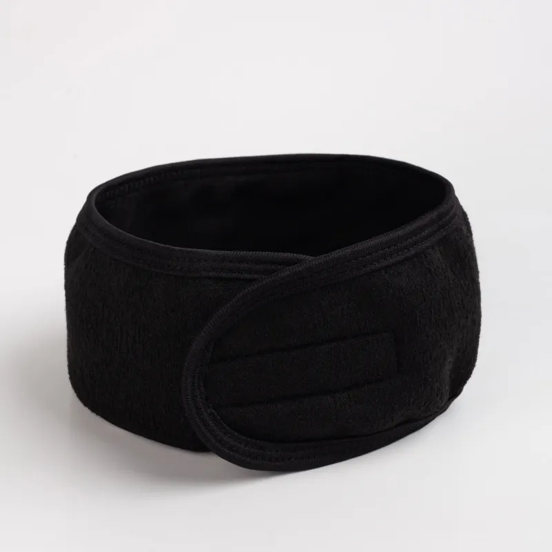 Hair band, 60 cm, Velcro, polyester, black, Bamboo spa