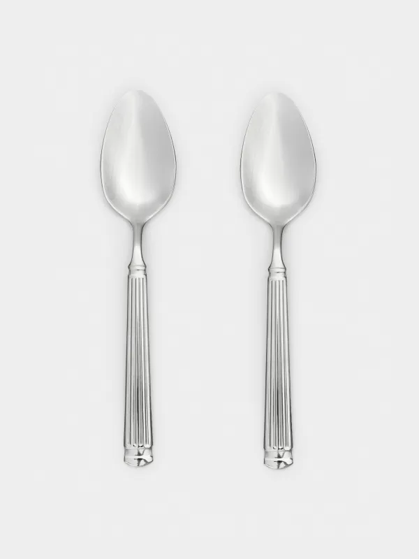 Dining spoon, 2 pcs, steel, Strips, Manresa, image-0