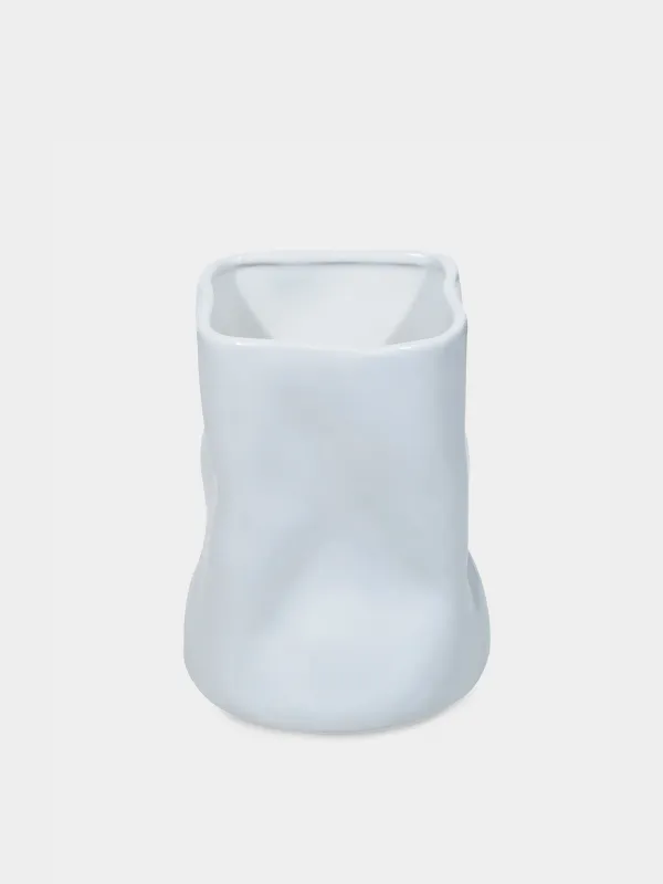 Kitchen accessories stand, 16 cm, ceramic, white, Crush, image-1