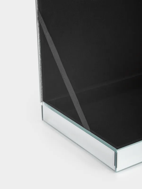 Jewelry box, 25x18 cm, glass, mirror, Actress, image-7