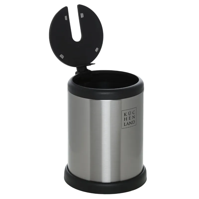 Toilet brush, 39 cm, with automatic stand, rubber / steel, Antei, image-2