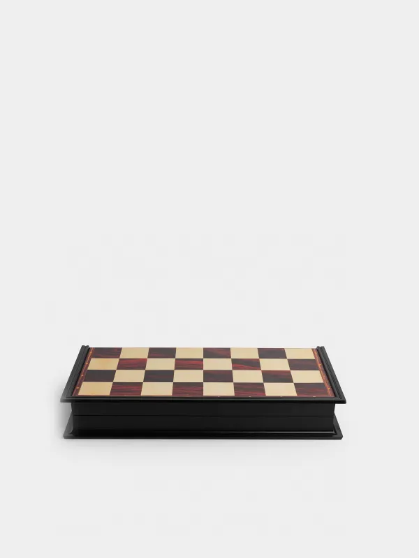 Board game, 25x25 cm, checkers/backgammon, road, plastic, Hobby light, image-4