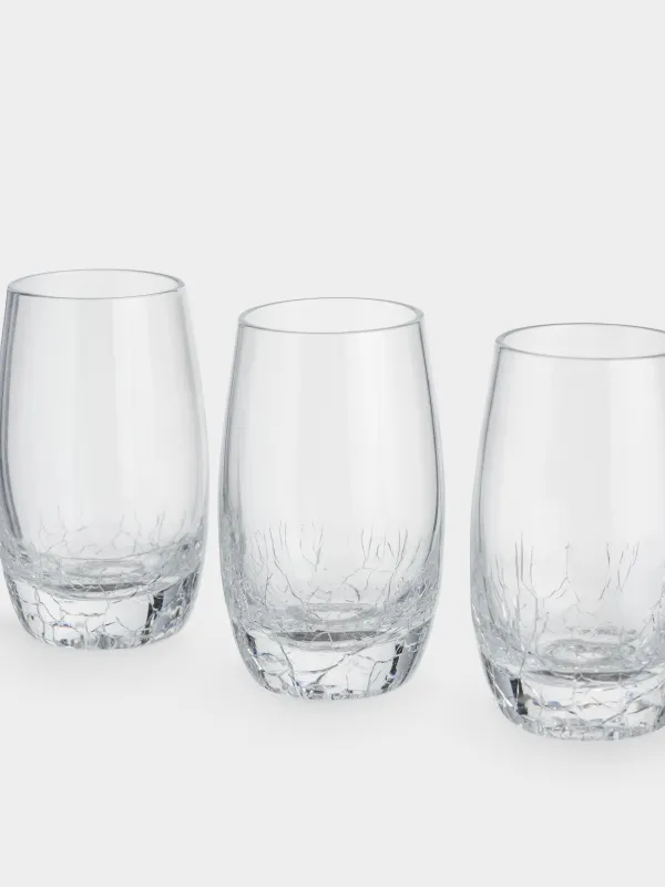 Drinking glass, 70 ml, 4 pcs, glass, Craquelure, Ice, image-1