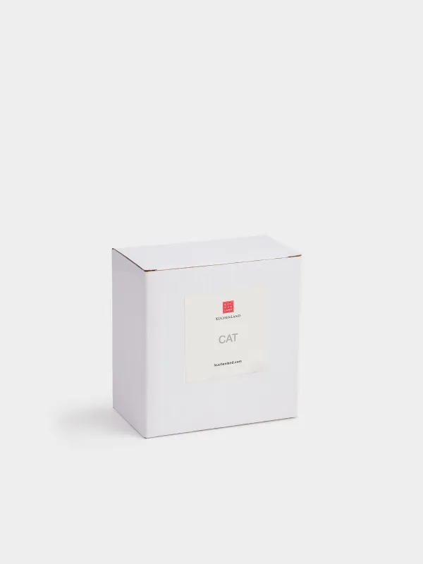 Jewelry holder, 9 cm, Polyresin, Golden pearl, Cat, Cat, image-5