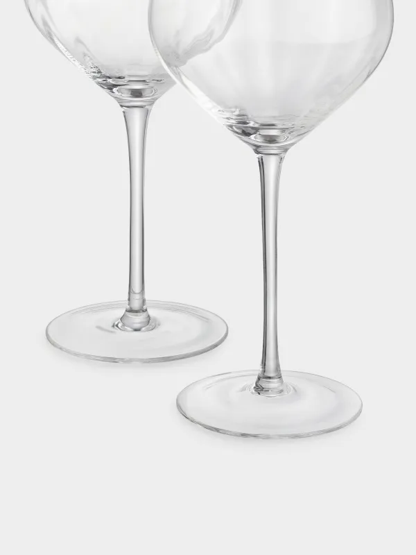 Drinking glass, 560 ml, 2 pcs, glass, with golden edging, Charm R gold, image-3